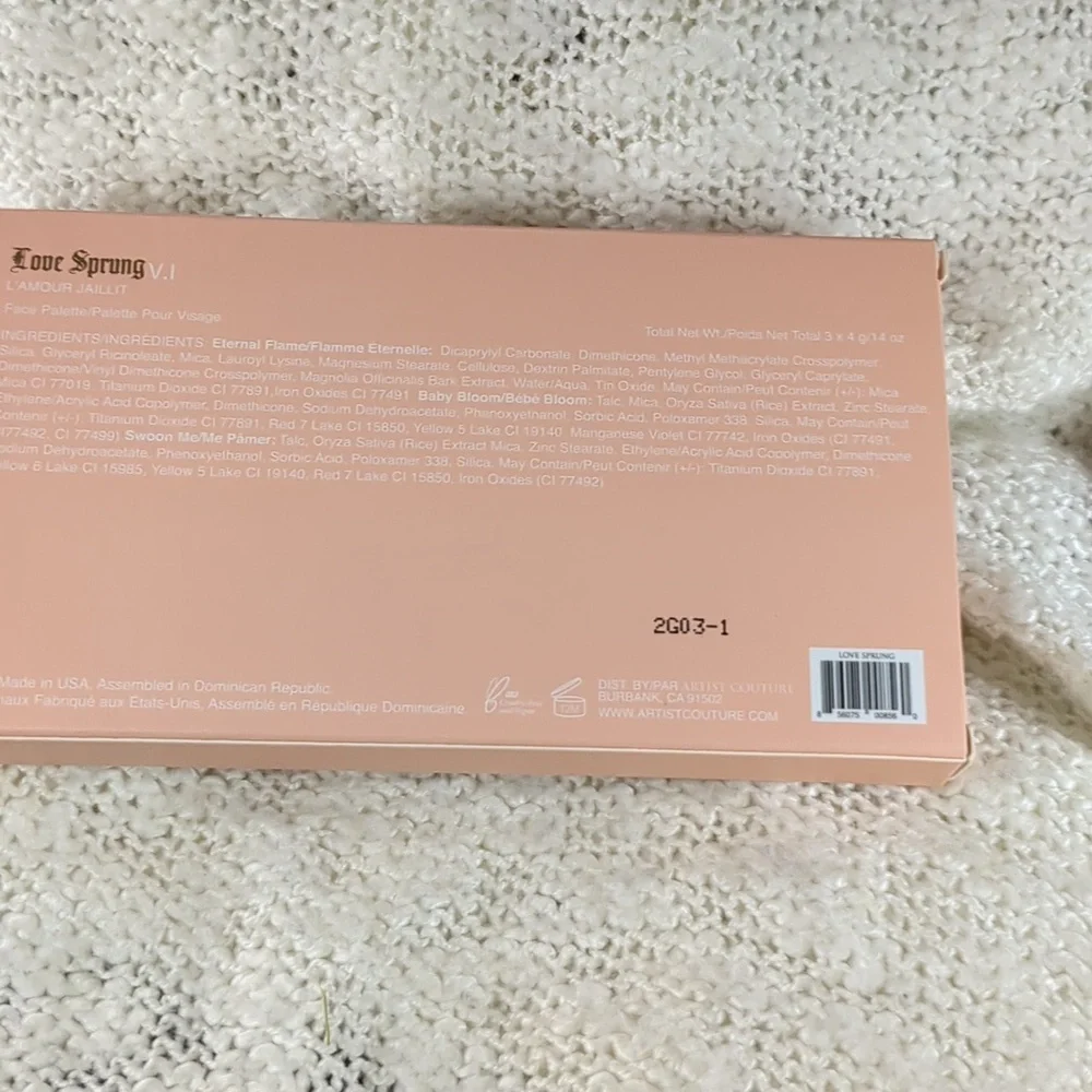 Artist Couture Love Sprung Face Palette Vol. I, 3pods x 4g/14oz